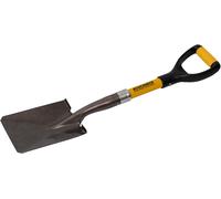 Roughneck Micro Shovel, Heavy-Duty Square Blade, Short Shaft for Small, Compact