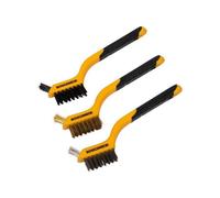 Roughneck Mini Wire Brush Set 3 Piece Multi Colour (One Size)
