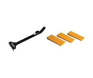 Roughneck ROU64450 Heavy Duty Pull Bar and ROU36040 Laminate & Wood Flooring Spacers - Pack of 48 78mm x 30mm x 2-8mm