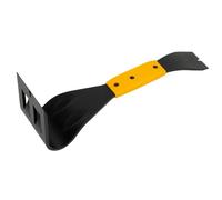 Roughneck Self-Prying Pry Bar 406mm (16") | Heat-Treated Steel Demolition Bar, Self-Prying Wedge, Dual Nail Pullers, Chamfered Bevel Edge & Comfort Grip Handle