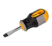 Roughneck Stubby Screwdriver Flared Tip 6.0 X 38mm Multi Colour (6mm X 38mm)