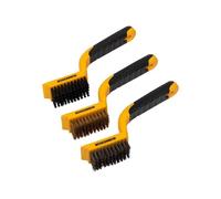 Roughneck Wire Brush Set 3 Piece Roughneck Multicolor