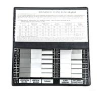 Roughness Comparator Set Ra0.05-12.5, 6 Processing Methods, 45 Carbon Steel Standard Block Kit for Milling Turning Grinding Inspection(6 groups)