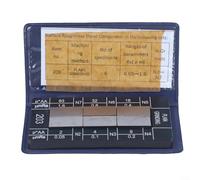Roughness Comparator Set Ra0.05-12.5, 6 Processing Methods, 45 Carbon Steel Standard Block Kit for Milling Turning Grinding Inspection(flat grinding)