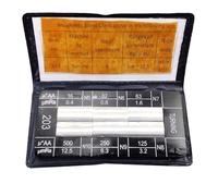 Roughness Comparison Sample Block Set, Ra 0.05-12.5 µm, for Finish Inspection of Milling, Turning & Grinding Processes, 6-Piece Kit in(Vertical milling)