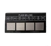 Roughness comparison sample for lathe, flat milling, and grinding, designed to assist in roughness parameter understanding and production assessment (External grinding)
