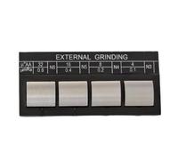 Roughness Comparison Sample for Lathe, Milling and Grinding Metalwork Inspection - Steel for Surface Roughness Test Block 8x6x3cm, Pack of 4