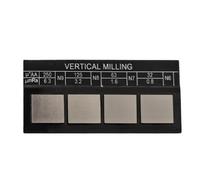 Roughness Comparison Sample for Lathe, Milling and Grinding Processes, Steel for Surface Finish Test Block 8x6x3cm, Ra0.1-6.3μm for Industrial Quality Inspection and Manufacturing