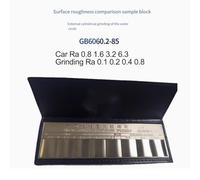 Roughness Comparison Sample for Lathe Nickel Alloy 32-Pcs Set Ra0.012-6.3Um Tin Alloy Material Industrial Machining for Surface Finish Tester for Quality Control and Teaching Training