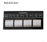 Roughness Comparison Sample for Roughness Inspection - Steel Block for Lathe, Milling, Grinding, Planer Ra0.025-6.3(Lathe)