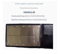 Roughness comparison sample in nickel alloy designed for machining processes, supporting training, acceptance, and control tasks