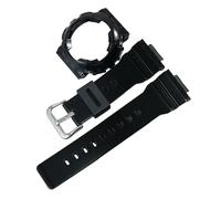 ROUHO 14mm Transparent Silicone Watchstrap Clear Rubber Watch Band Waterproof Sport Replacement Case Set for Casio BA-110 BA-111 BA-120 BA-112 BA-130 - A11