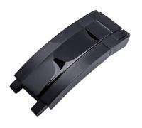 ROUHO 16 x 9mm Stainless Steel Watch Strap Clasp Glide Lock Buckle Substitute for Rolex Daytona Submariner Oyster Perpetual-Black