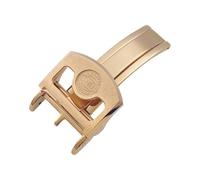 ROUHO 18mm 316L Stainless Steel Folding Watch Buckle Quick Release Watch Strap Clasp for IWC Pilot’s Portugieser Chronograph-Rose Gold