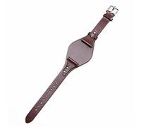 ROUHO 18mm Genuine Leather Watch Strap Women's Watch Strap Replacement Watch Accessories for Fossil ES4114 ES4113 ES3625 ES3616-Coffee