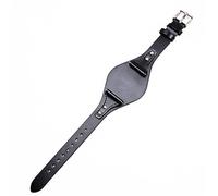 ROUHO 18mm Genuine Leather Watch Strap Women's Watch Strap Replacement Watch Accessories for Fossil ES4114 ES4113 ES3625 ES3616-Black