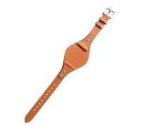 ROUHO 18mm Genuine Leather Watch Strap Women's Watch Strap Replacement Watch Accessories for Fossil ES4114 ES4113 ES3625 ES3616-Orange