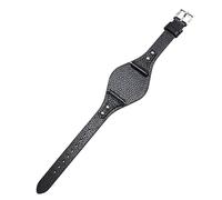 ROUHO 18mm Genuine Leather Watch Strap Women's Watch Strap Replacement Watch Accessories for Fossil ES4114 ES4113 ES3625 ES3616-Black 1