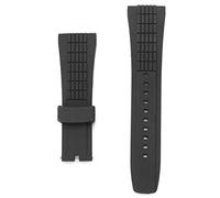 ROUHO 20-26Mm Silicone Black Watch Band Strap For Seiko Velatura Watch Replaceable