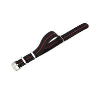 ROUHO 20mm Adjustable Nylon Watch Strap, Durable Woven Strap for Men's Women's Watch-A