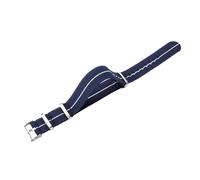 ROUHO 20mm Breathable Nylon Watch Strap - Durable Elastic Adjustable Replacement Watch Band for Tudor Black Bay M79830 M79030N M79030B M79010SG-#9