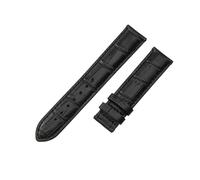 ROUHO 20mm Handmade Comfortable Leather Watch Strap Ergonomic Replacement Watch Band for Tissot Heritage T063.610 PRS 516 T100.430 T121.430-Black