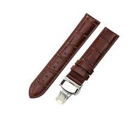 ROUHO 20mm Handmade Comfortable Leather Watch Strap Ergonomic Replacement Watch Band for Tissot Heritage T063.610 PRS 516 T100.430 T121.430-Brown + Silver Buckle
