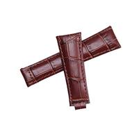 ROUHO 20mm Leather Watch Strap Replacement Wat Belt Watch Repairment Accessories for Rolex Daytona GMT-Master Yacht-Master-Brown