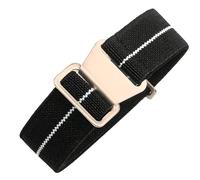 ROUHO 20mm Nylon Watch Strap Adjustable Resilient Watchband with Durable Clasp0-B + Rose Gold Buckle