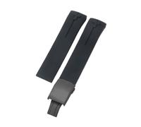 ROUHO 20mm Silicone Watch Strap Waterproof Rubber Wristband Bracelet Stainless Steel Buckle Soft for Tissot T-Touch T013 T081 T091 A25