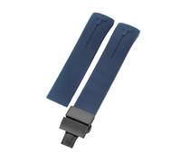 ROUHO 20mm Silicone Watch Strap Waterproof Rubber Wristband Bracelet Stainless Steel Buckle Soft for Tissot T-Touch T013 T081 T091 A12