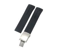 ROUHO 20mm Silicone Watch Strap Waterproof Rubber Wristband Bracelet Stainless Steel Buckle Soft for Tissot T-Touch T013 T081 T091 A21