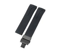 ROUHO 20mm Silicone Watch Strap Waterproof Rubber Wristband Bracelet Stainless Steel Buckle Soft for Tissot T-Touch T013 T081 T091 A9