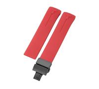 ROUHO 20mm Silicone Watch Strap Waterproof Rubber Wristband Bracelet Stainless Steel Buckle Soft for Tissot T-Touch T013 T081 T091 A11