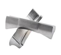 ROUHO 20mm Stainless Steel Watch End Link Adapter Curved Watch Strap Connector for Rolex Cosmograph Daytona 116500-Silver 1