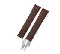 ROUHO 21mm Silicone Watch Strap Waterproof Rubber Watch Band Stainless Steel Deployment Clasp Buckle Soft for Patek Philippe Aquanaut C2