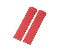 ROUHO 21mm Silicone Watch Strap Waterproof Rubber Wristband Band Stainless Steel Deployment Clasp Soft for Tissot T-Touch T013 T081 T091 A3