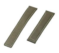 ROUHO 22mm Canvas Watch Strap Replacement Nylon Wristband Watch Strap Accessories for BREITLING SUPEROCEAN AV-EN-GER-Green