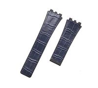 ROUHO 22mm Leather Watch Strap Watch Replacement Strap Adjustable Watchband for T-A-G H-EU-ER CA-RRE-RA-Blue