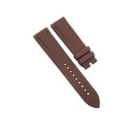ROUHO 22mm Silicone Rubber Watch Strap, Waterproof Breathable Replacement Watch Band with Quick Release Spring Bars for Citizen BN0191-55L BN0193-17E-Brown