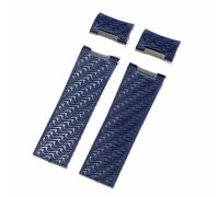 ROUHO 22mm Silicone Watch Band Metal Connector Watch Strap Replacement Watch Accessories for Ul-yss-e Na-rdi-n 263 Marine Diver-Blue