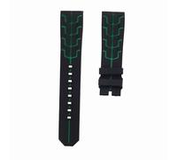 ROUHO 22mm Sports Watch Strap Waterproof Watchband Replacement Watch Accessories for T-A-G He-ue-r Formula 1 F1-Green