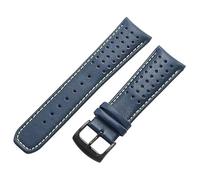 ROUHO 23mm Replacement Watch Band Curved End Genuine Leather Watch Strap for Citizen Eco-Drive Skyhawk A-T JY8078-52L-Yellow + Black Buckle