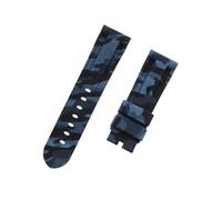 ROUHO 24mm Camouflage Silicone Rubber Watch Strap Replacement Watch Accessories Rubber Watchband for PA-NER-AI PAM-#8