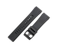 ROUHO 24mm Replacement Rubber Watch Band Durable Sports Watch Wristband for Casio G-Shock GA-2000 PRG-600 PRW-6600 PRG-650-Black