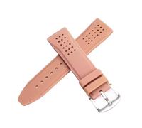 ROUHO 24mm Waterproof Silicone Rubber Watch Strap Pin Buckle Watch Band Sorts Watch Strap for Fossil-Brown