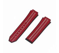 ROUHO 26 x 19mm Matt Leather Watch Strap Replacement Watch Accessories Adjustable Watch Band for HU-BL-OT CL-AS-SIC FUS-ION-#1