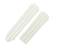 ROUHO 26 x 19mm Silicone Watch Strap Replacement Rubber Watchband Accessories for Hublot Big Bang-White