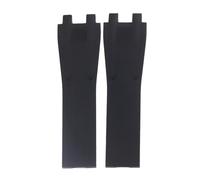 ROUHO 26mm Classic Silicone Sports Watch Strap Waterprof Rubber Watch Bracelet for Ulysse Nardin Marine Manager-Black