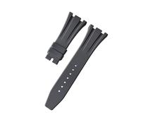 ROUHO 26mm Silicone Watch Strap Waterproof Rubber Wristband Band Stainless Steel Deployment Clasp Soft for Audemars Piguet Royal Oak Offshore - A4
